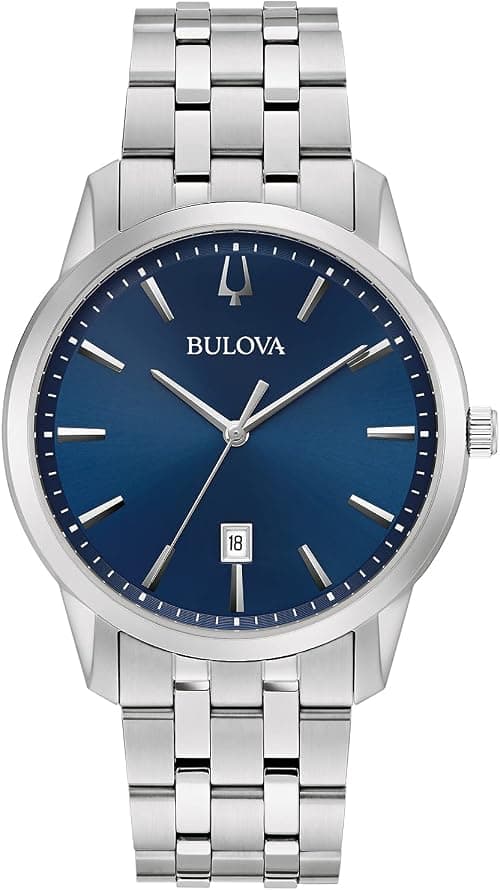 Bulova Men's Classic Sutton 3-Hand Calendar Date Quartz Watch, 40mm on Amazon.ae - Price Tracker