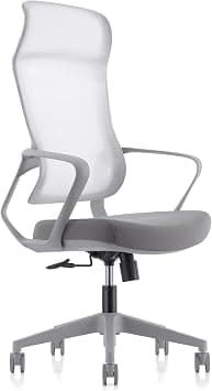 SkyLand Ergonomic High-Back Office Chair with Lumbar Support and Breathable Mesh - Adjustable Comfort - for Home Office and Executives (Grey) on Amazon.ae - Price Tracker
