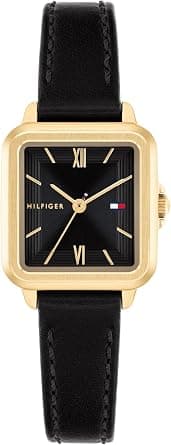 Tommy Hilfiger Three Hand Quartz Movement Watch for Women with Black Leather Strap - 1782835 on Amazon - Best Deal Finder