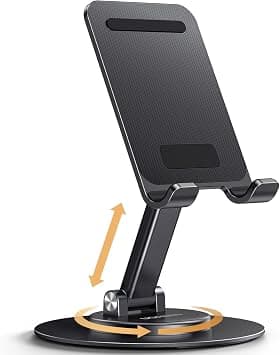 UGREEN Phone Stand 360° Rotating Adjustable Mobile Stand Fit for iPhone 17 | Metal Holder for Desk Foldable iPhone Mount Compatible with Devices Up to 9.7'' Fit for iPhone 16/15 Pro Max Galaxy S26 Ultra على Amazon.ae - متتبع الأسعار