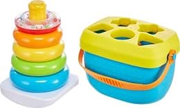Fisher-Price Rock-a-Stack and Babys First Blocks Bundle - Amazon.ae Price Tracker