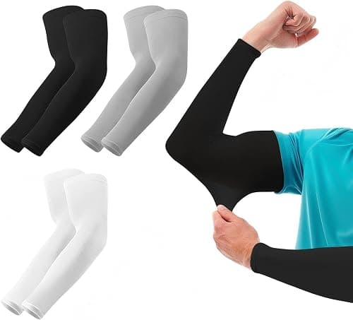 Cooling UV Protection Arm Sleeves for Men & Women, UPF 50+ Sun Block Compression Sleeves, Breathable Sweat-Wicking Sports Sleeves for Outdoor Activities, Tattoo Cover, Stretch Nylon Spandex Pair on Amazon.ae - Price Tracker
