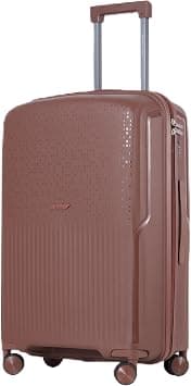 Neon X PP Hard Shell 24 Inch Luggage Brown, Medium Check-In Trolley Suitcase with Lightweight Design, Spinner Wheels, Secure Lock and 2 Year Warranty on Amazon - Best Deal Finder