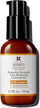 Kiehl's Powerful-Strength 12.5% Vitamin C Serum, Line-Reducing Concentrate for Face, Boosts Radiance & Firmness, Smooths & Plumps Skin, with Hyaluronic Acid, Dermatologist-Tested - 1.7 fl oz on Amazon.ae - Price Tracker