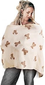 Muslin Nursing Cover for Travel Baby Breastfeeding, Muslin Cotton Privacy Nursing Cover, Feeding Cover for Mom Breathable, Multi-use Nursing Apron,Nursing Scarf, Baby Shower for Boys & Girls (Style2) - Amazon.ae Price Tracker
