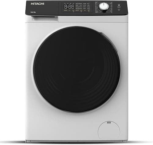 Hitachi 8kg Front Load Washing Machine, 1200RPM Inverter Motor, Steam Hygiene & Auto Self Clean, Tangle-Free, Allergy Care, LED Display, White - BD-802HVOW on Amazon.ae - Price Tracker