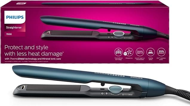 Philips 7000 Series Straightener Bhs732, Teal Metallic on Amazon.ae - Price Tracker