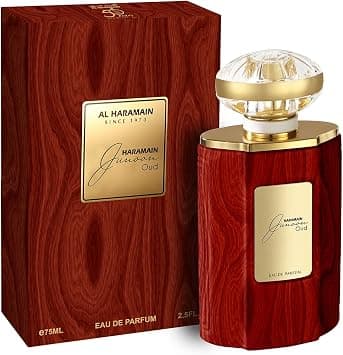 الحرمين او دي بارفان عود 75 مل من جنون | عطر اماراتي للجنسين برائحة الخشب والجريب فروت والعنبر والياسمين والمسك | عطر فاخر يدوم طويلا | عطر عربي | رائحة شرقية فاخرة على أمازون - دليلك لأفضل العروض