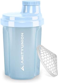 Protein Shaker 300 ml "Heaven" Leak-Proof, BPA-Free with Click-In Strainer & Scale for Creamy Whey Shakes, Gym Fitness Cup for Isolates & Sports Concentrates, Protein Shaker, Original in Sky Blue on Amazon.ae - Price Tracker