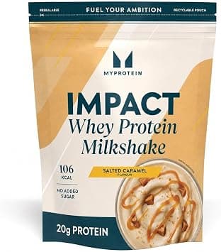 Myprotein Impact Whey Protein Milkshake - Salted Caramel | 30 Servings - 870g | Up to 20g of Protein | Creamy, Delicious and Only 106kcal on Amazon - Best Deal Finder