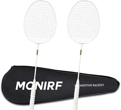 4U Badminton Racquet Set of 2, 80g Composite Carbon Fiber Badminton Racket for Daily Play and Training, with Premium Badminton Bag on Amazon.ae - Price Tracker