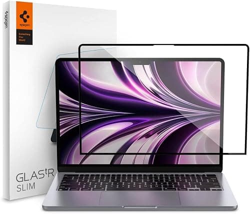 Spigen GLAStR Slim Screen Protector Macbook Air 13 inch M5 (2026) / M4 (2025) / M3 (2024) / M2 (2023) Premium Tempered Glass على Amazon.ae - متتبع الأسعار