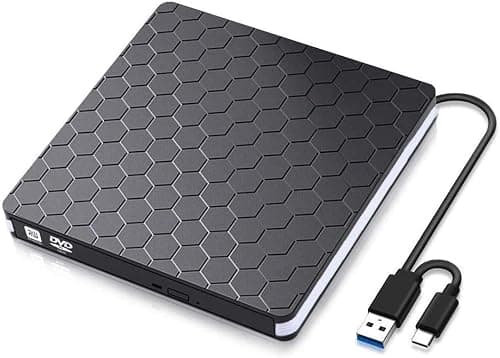 External DVD Drive, USB 3.0 Type-C CD DVD +/-RW Optical Drive USB C Burner Slim CD/DVD ROM Rewriter Writer Reader Portable for PC Laptop Desktop MacBook Mac Windows 7/8.1/10 Linux OS Apple on Amazon - Best Deal Finder