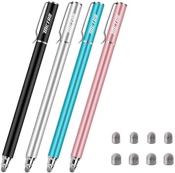 METRO Universal Stylus Pens for Touch Screens - High Sensitivity Capacitive Stylus Fiber Tips 2 in 1 Touch Screen Pen with 8 Extra Replaceable Tips for iPad iPhone and All Other Tablets & Cell Phones on Amazon.ae - Price Tracker