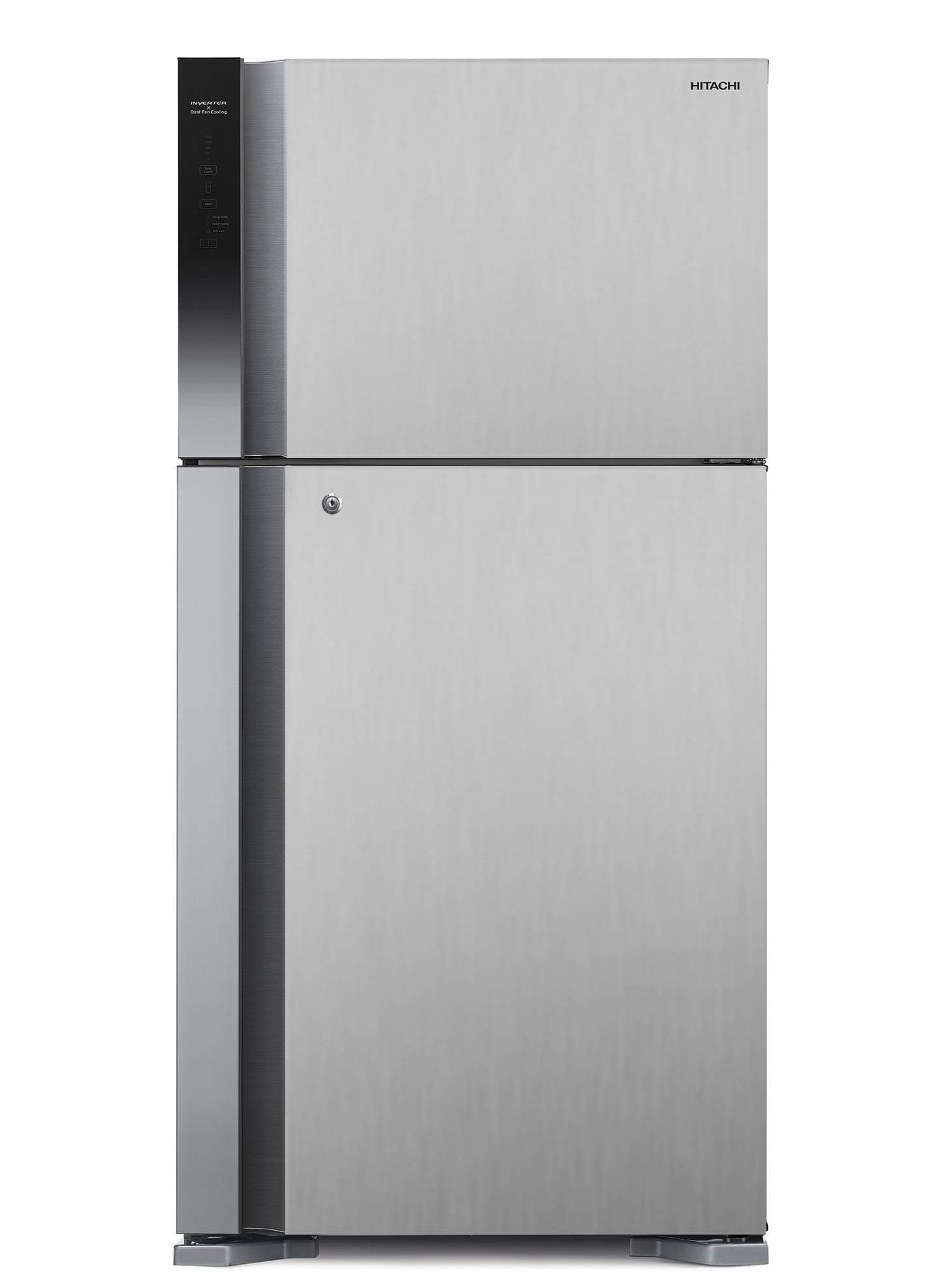 Hitachi 715L Gross, Net 510L Top Mount Double Door Refrigerator, 10-Year Warranty on Inverter Compressor, Dual Fan Cooling, Touch Screen Control, Twist Ice Tray, Premium Silver-RV715PUK7KPSV on Amazon.ae - Price Tracker