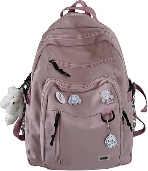 Cute Aesthetic Backpacks, School Backpack Teen Lightweight College Daypack for Teens Girls Women Students on Amazon.ae - Price Tracker