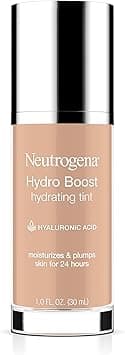 Neutrogena Hydro Boost Hydrating Tint Foundation Makeup for Dry Skin, with Hyaluronic Acid, Lightweight Oil-Free Water Gel, Non-Comedogenic, 30 Buff Color, 1.0 fl. oz on Amazon.ae - Price Tracker