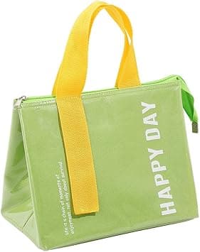 Lunch Box, Leakproof Waterproof Large Capacity Lunch Bag, Cute Reusable Eco-Friendly Bento Tote, with Adjustable Strap, Multiple Compartments, for Work, Picnic, Travel, Beach (Green) on Amazon.ae - Price Tracker
