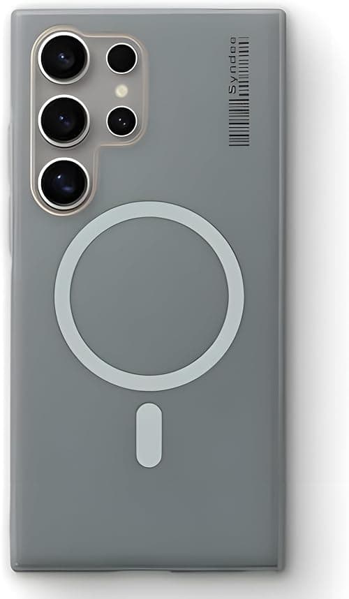 Next Store Magnetic Silicone Case For Samsung Galaxy S25 Ultra 6.9-Inch Soft Touch Shockproof Protection Support Wireless Charging Slim Lightweight Cover. (Gray) on Amazon.ae - Price Tracker
