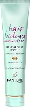 Pantene Revitalise & Soothe Menopause Conditioner For Thinning Hair, 160ml, Hair Thickener, Dry Scalp Treatment With Pro-V, Vitamin B3 And White Tea, Hair Biology on Amazon.ae - Price Tracker