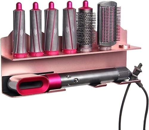 MAKINGTEC Rose Gold Wall Mount Bracket for Dyson Airwrap Styler Accessories, Durable Hair Dryer Storage Rack, Metal Organizer for Salon and Bathroom on Amazon.ae - Price Tracker