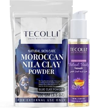 Moroccan Nila Powder(100G) & Natural Beauty Facewash Combo Pack – Skin Brightening & Deep Cleansing Care على Amazon.ae - متتبع الأسعار