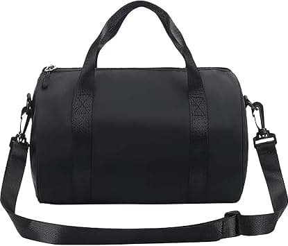 YelaJoy Black Mini Gym Bag for Women, Small Duffle Bag with Dry Wet Separation, Lightweight Sport Tote for Yoga Swimming Dance, Travel Duffel Backpack on Amazon - Best Deal Finder