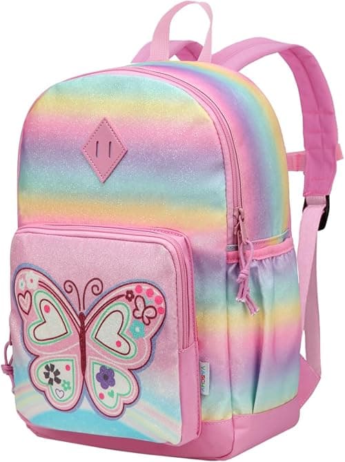 VASCHY Girls' Backpack, Children's Backpack, Kindergarten Backpack, Elementary School Backpack with Chest Strap, Lightweight Girl Gift 2-8 Years Travel/Camping Backpack | Cute on Amazon.ae - Price Tracker