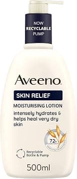 Aveeno Skin Relief Moisturising Lotion, With Soothing Triple Oat Complex & Shea Butter, Suitable For Sensitive Skin, 72-Hour Intense Hydration, Helps Relieve very Dry, Tight Skin, Unscented, 500ml on Amazon.ae - Price Tracker