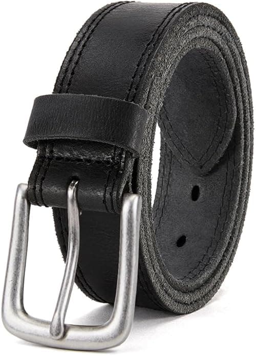 Men's Genuine Leather Dress Belt, Handmade, 100% Cow Leather, Fashion & Classic Designs for Work Business and Casual on Amazon.ae - Price Tracker