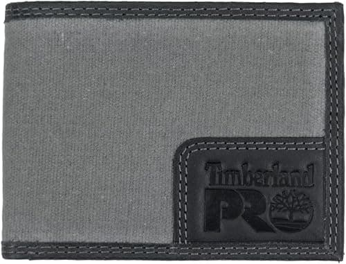 Timberland PRO Men's Canvas Leather RFID Billfold Wallet with Back ID Window on Amazon - Best Deal Finder