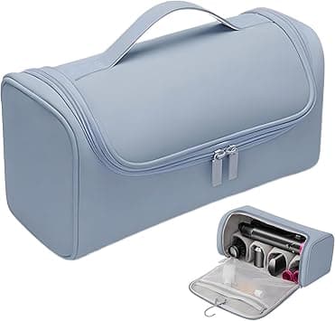 ANTOLE Travel Case Compatible Portable travel Bag,PU waterproof Dyson Airwrap case Travel Pouch,Carrying Case Compatible,Hair Accessories Organizer for Dyson for Hair Curler Accessories (Blue) on Amazon.ae - Price Tracker