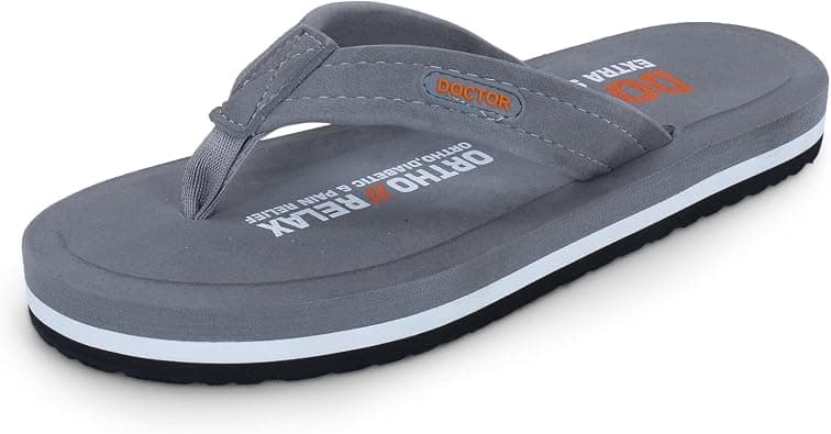 DOCTOR EXTRA SOFT Slipper for Men's || Diabetic & Comfortable || Skid Resistant || Lightweight || Comfortable Footbed || Memory Foam Bounce Back Technology || Flip-Flop & Sliders for Men D-32 on Amazon.ae - Price Tracker