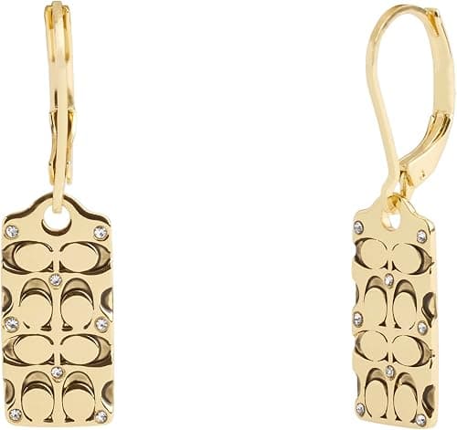COACH Quilted C Tag Drop Earrings on Amazon.ae - Price Tracker