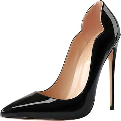 COLETER High Heels for Women, 4.72 inch/12cm Pointed Toe Dress Shoes Stiletto Heels Evening Party Pumps on Amazon.ae - Price Tracker