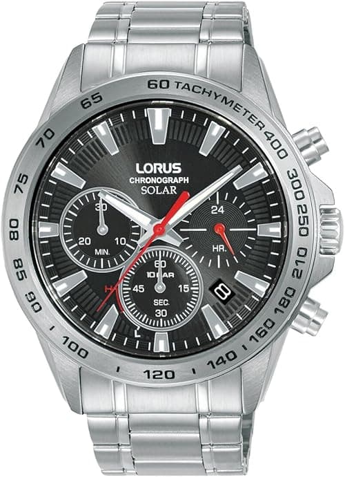 LORUS Men's Analogue Quartz Watch with Stainless Steel Strap, Silver on Amazon.ae - Price Tracker