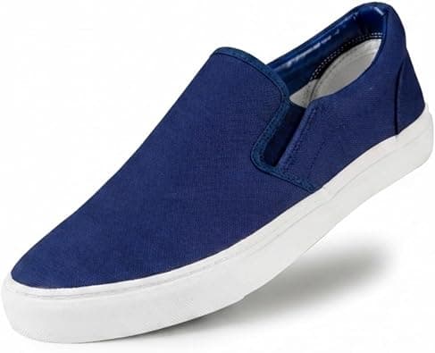 Men's Sneakers Classic Low Top Slip On Shoes Wide Canvas Skate Loafers Sneakers with Soft Insole Causal Dress Shoes for Men Comfortable Walking Shoes Slip on Sneakers for Men on Amazon.ae - Price Tracker