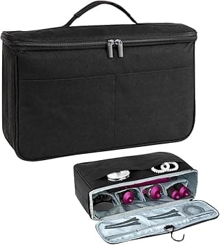 MAYCREATE® Hair Dryer Organizer Bag for Dyson Airwrap Travel Bag Carry Bag with Multi Pocket Travel Hair Styling Tool Bag for Hair Dryer, Curling Barrels, Accessories, Hair Brushes, 37x10x20cm on Amazon.ae - Price Tracker