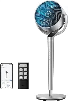 Dreo - Pedestal Fan with Remote, PolyFan 704S, 42.5" Quiet Standing Fan for Home Bedroom, 150°+120° Smart Oscillating Floor Fans on Amazon.ae - Price Tracker