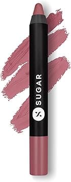 SUGAR Cosmetics Matte As Hell Crayon Lipstick 18 Rosalind (Nude Rose) With Free Sharpener, 2.8 gms on Amazon.ae - Price Tracker
