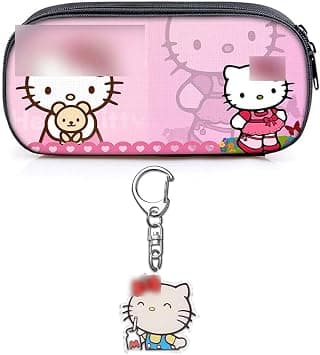 G-Ahora Anime Kitty Pencil Case Anime Stationery Large Capacity Pencil Bag School Supplies with Kitty Keychain (Kitty) على Amazon.ae - متتبع الأسعار
