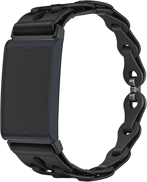Lamshaw Compatible for Amazfit Helio Bands, Quick Release Elastic Silicone Hollowed Out Replacement Straps Compatible for Amazfit Helio Fitness Tracker Wristband on Amazon - Best Deal Finder