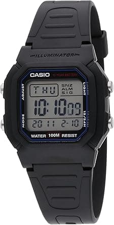 Casio Men's Watch - W-800H-1AVDF Grey Dial, Black Band on Amazon.ae - Price Tracker
