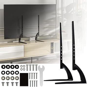 Goodern Universal TV Stand,Table Top TV Mount Stand for 39 to 75 Inch LED Flat Curved Screen TVs Adjustment Height TV Leg Stand Holds up to 45KG,TV Base for Bedroom Living room,Max Vesa 800mm X 500mm - Amazon.sa Price Tracker