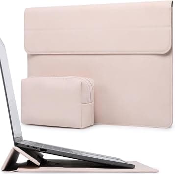 HYZUO 13 Inch Laptop Case Sleeve with Stand for 2026-2018 MacBook Air 13 M5 M4 M3 M2 M1, 2026 13" MacBook Neo, 2026-2016 MacBook Pro 13 M2 M1, iPad Pro/Air 13, Surface Pro 12-3, XPS 13, Apricot on Amazon.sa - Price Tracker