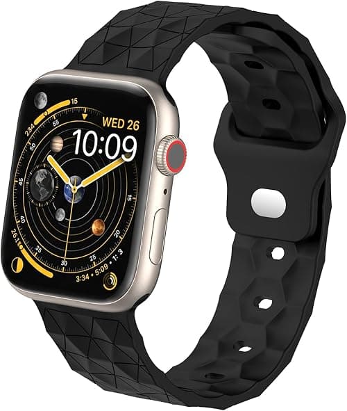RKINC Straps Compatible with Apple Watch 49mm 46mm 45mm 44mm 42mm 41mm 40mm 38mm, Silicone Strap WatchBand with iWatch Series 11 10 9 8 7 6 SE 5 4 3 2 Ultra SE 3 2 1 on Amazon.ae - Price Tracker