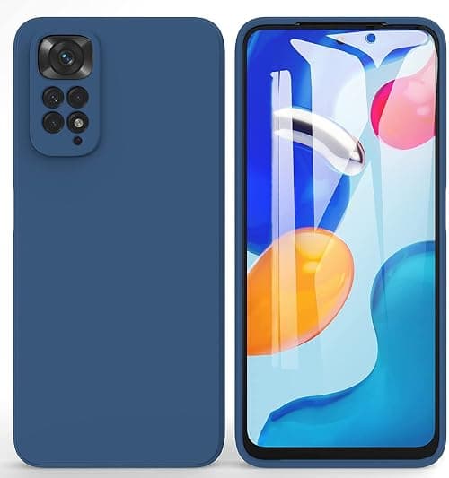 EMODIL Xiaomi Redmi Note 11 Pro Case Cover Blue Slim Fit for Soft TPU Back Cover Flexible Silicone Cover Matte for Xiaomi Redmi Note 11 Pro 4G / 5G ® (Blue) on Amazon.ae - Price Tracker
