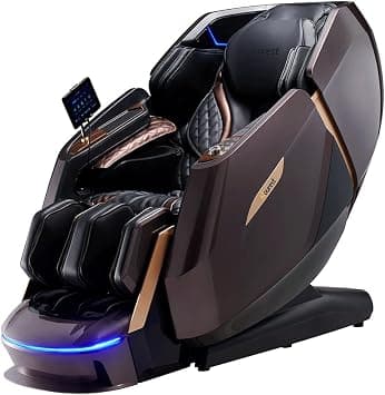 Stellar Premium Full Body Massage Chair with Dual 4D Rollers 3 Levels Heat & Zero Gravity Recline Adjustable Intensity & 20 Automatic Programs with 10 Years Warranty (Coffee Brown) on Amazon.ae - Price Tracker