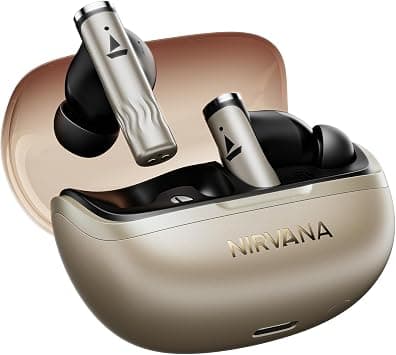boAt Nirvana Zenith Pro, 50dB Hybrid Adaptive ANC, Spatial Audio, Hi-Res Audio LDAC, 6Mics AI-ENx, 80 Hrs Battery, Bluetooth Earbuds, TWS Ear Buds Wireless Earphones with mic (Platinum Gold) on Amazon.ae - Price Tracker