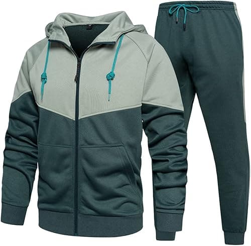 DUOFIER Men's Tracksuit Jogging Sweat Suits 2 Piece Casual Outfit Athletic Suit Set on Amazon.ae - Price Tracker